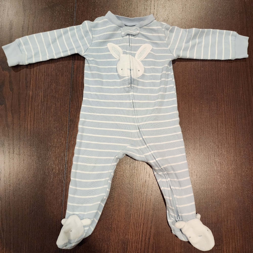 Carter's Just One You Baby Boys' Easter Bunny Sleep n' Play Blue Sz 9 Month PJs